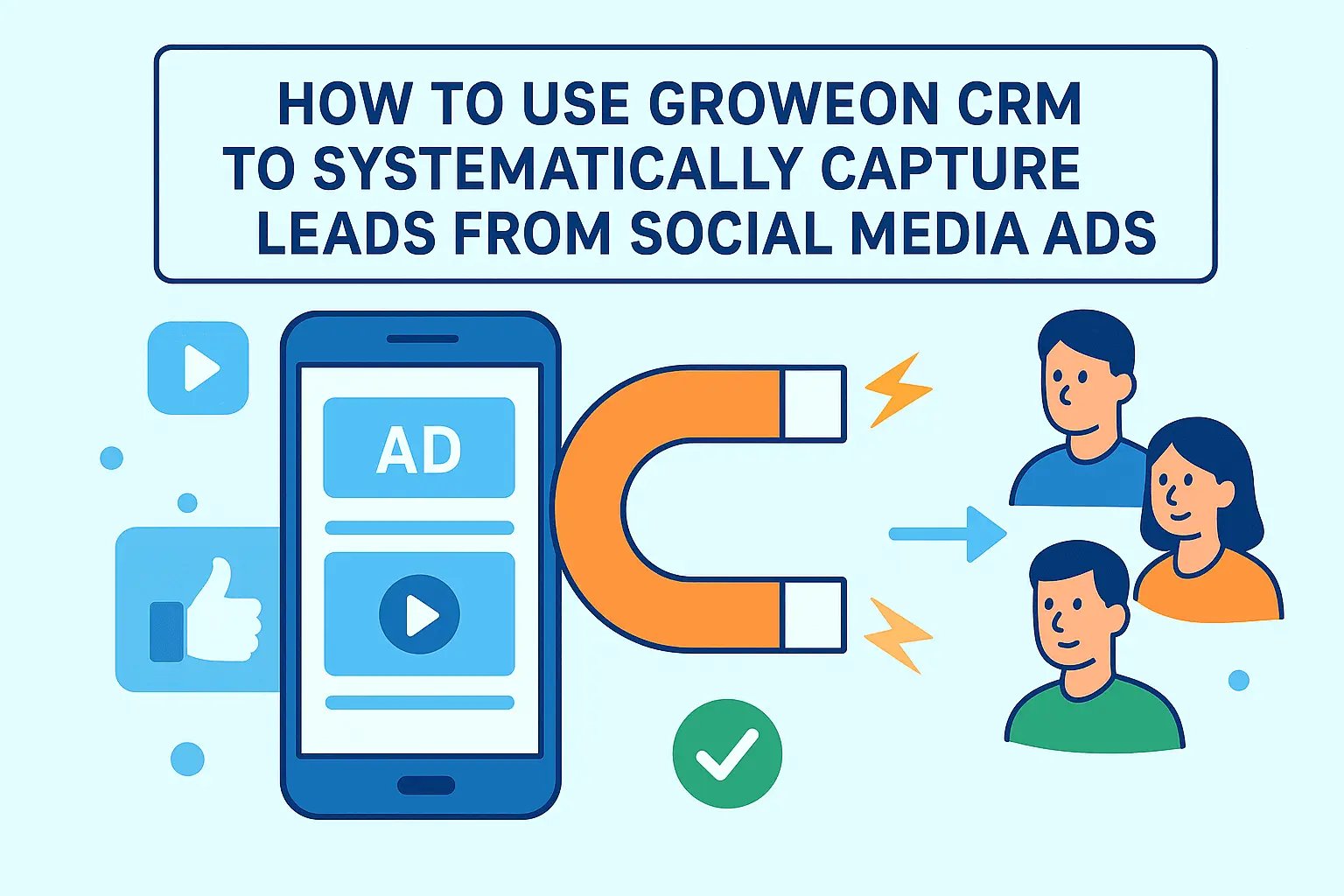 How to Use Groweon CRM to Systematically Capture Leads from Social Media Ads