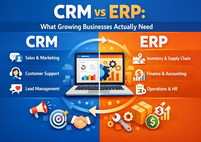 CRM vs ERP: What Growing Businesses Actually Need