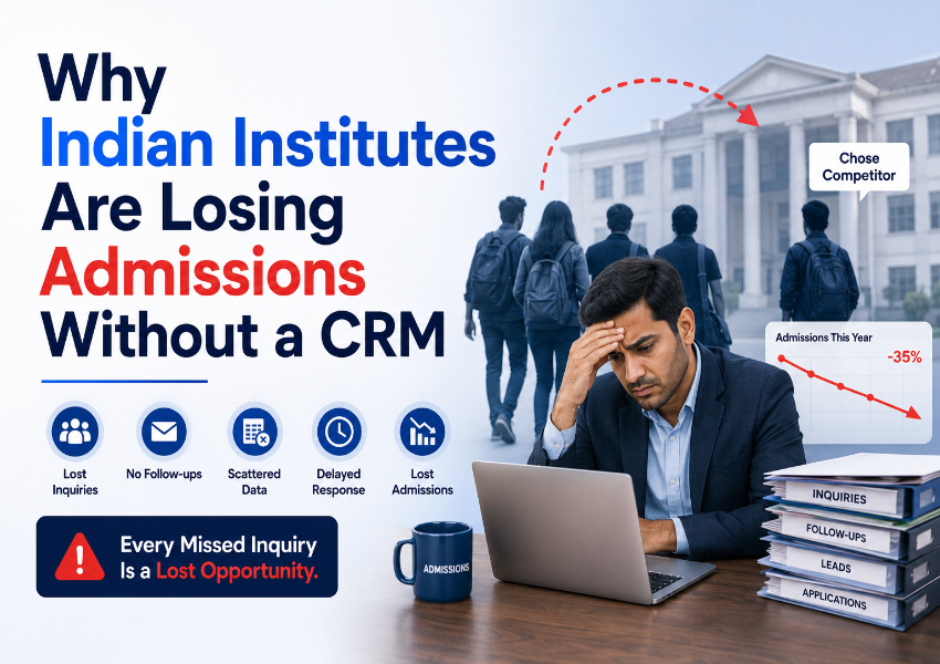 Why Indian Institutes Are Losing Admissions Without a CRM