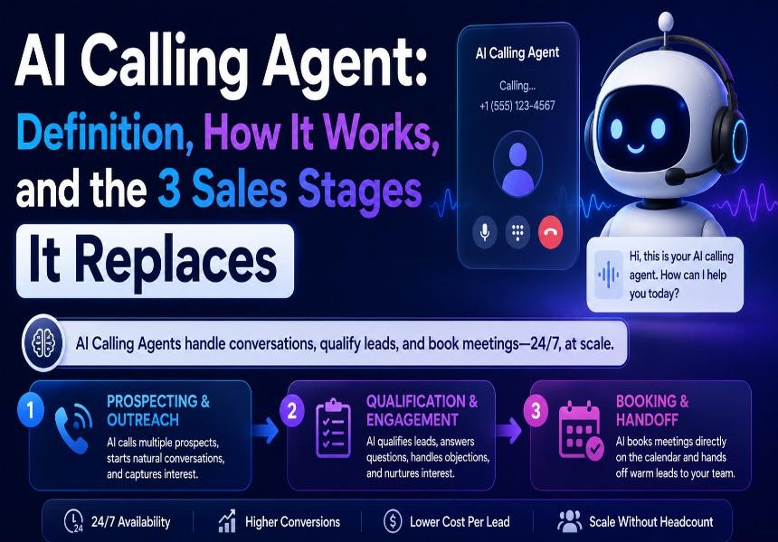 AI Calling Agent: Definition, How It Works, and the 3 Sales Stages It Replaces