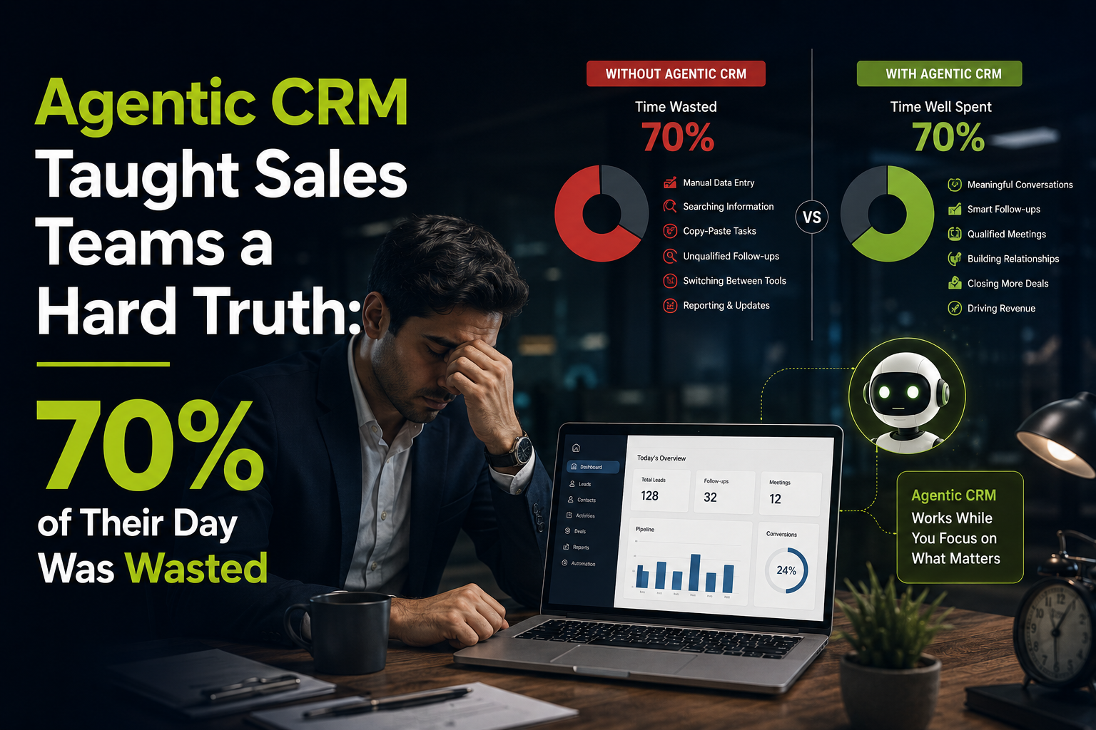 Agentic CRM Taught Sales Teams a Hard Truth: A Large Share of Their Day Was Wasted