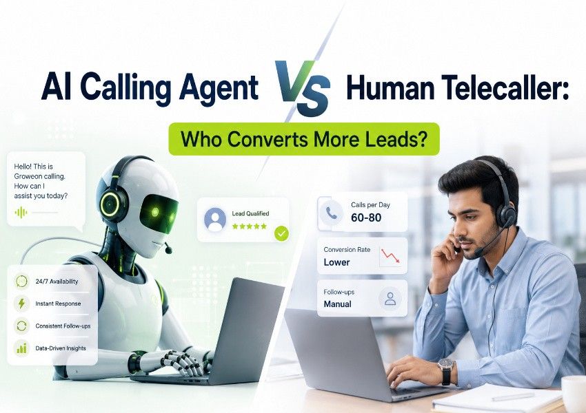 AI Calling Agent vs Human Telecaller: Who Converts More Leads?