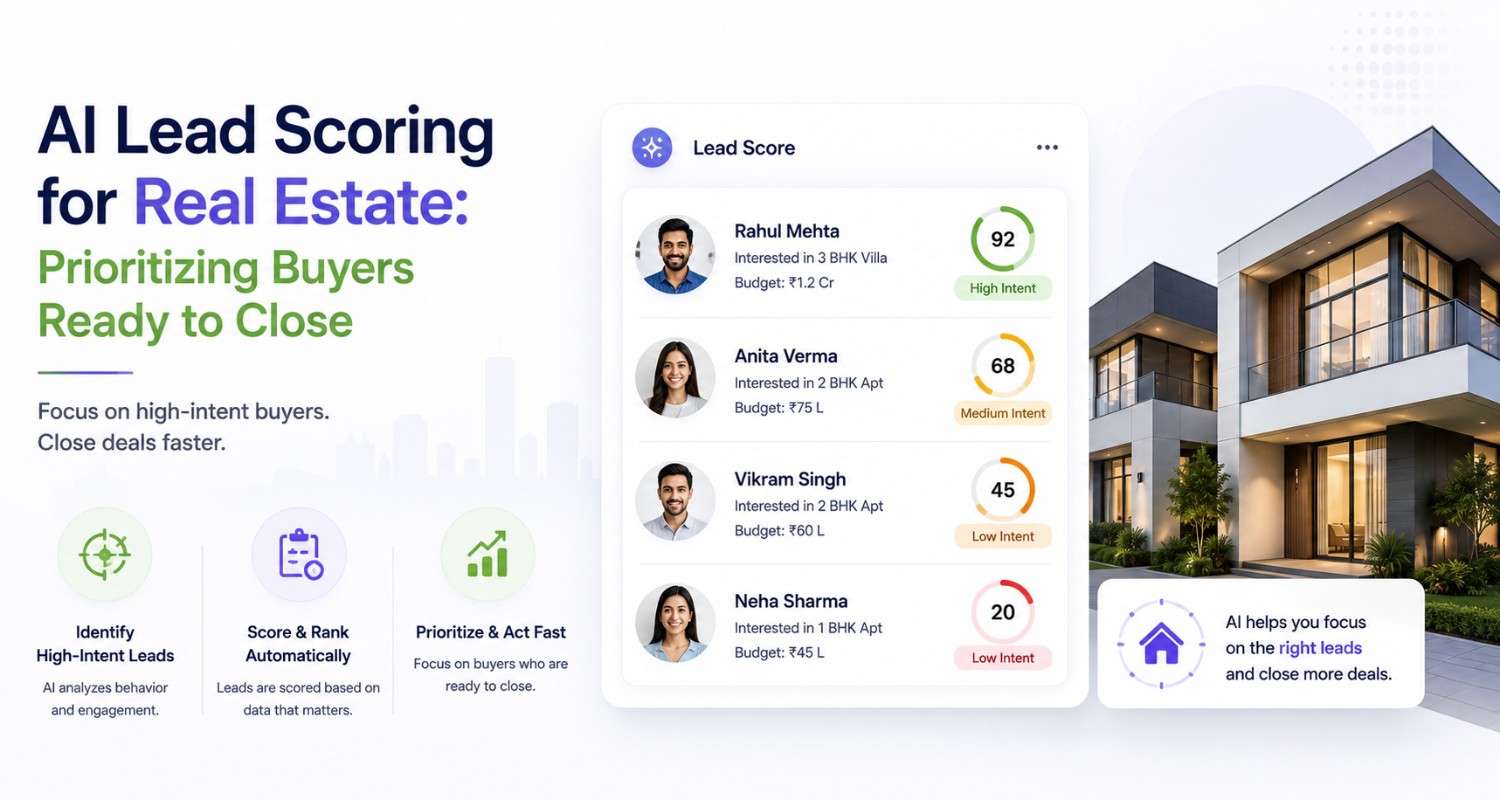 AI Lead Scoring for Real Estate: Prioritizing Buyers Ready to Close