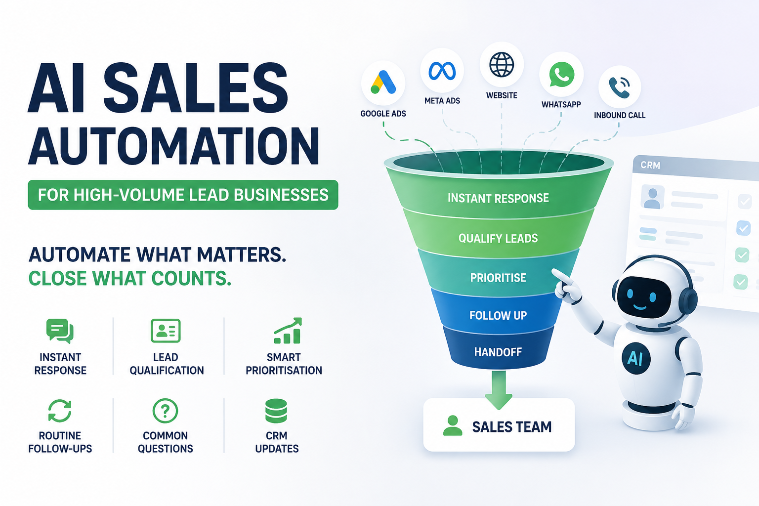 AI Sales Automation for High-Volume Lead Businesses: What Should Be Automated First?