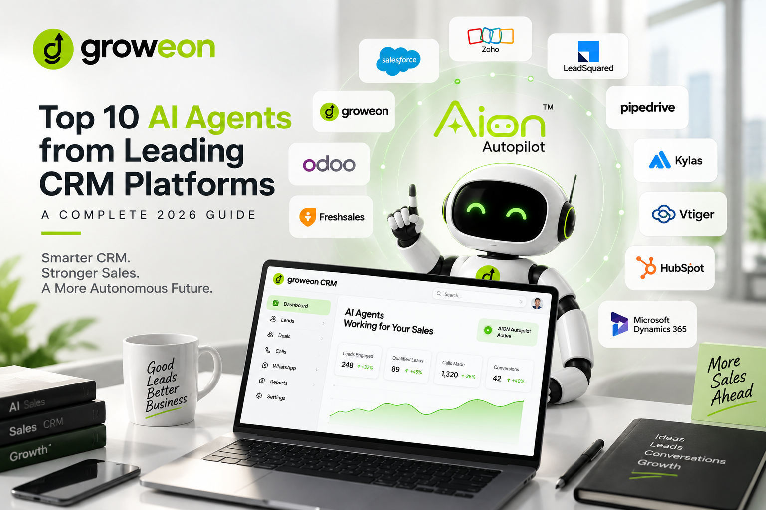 Top 10 AI Agents of Leading CRM Platforms in 2026