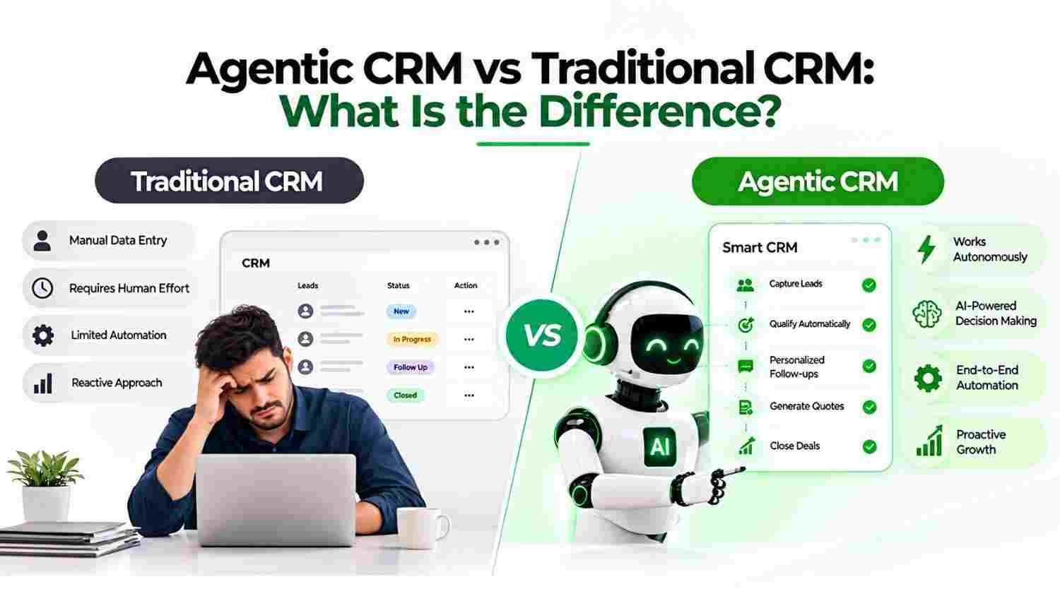 Agentic CRM vs Traditional CRM: What Is the Difference?