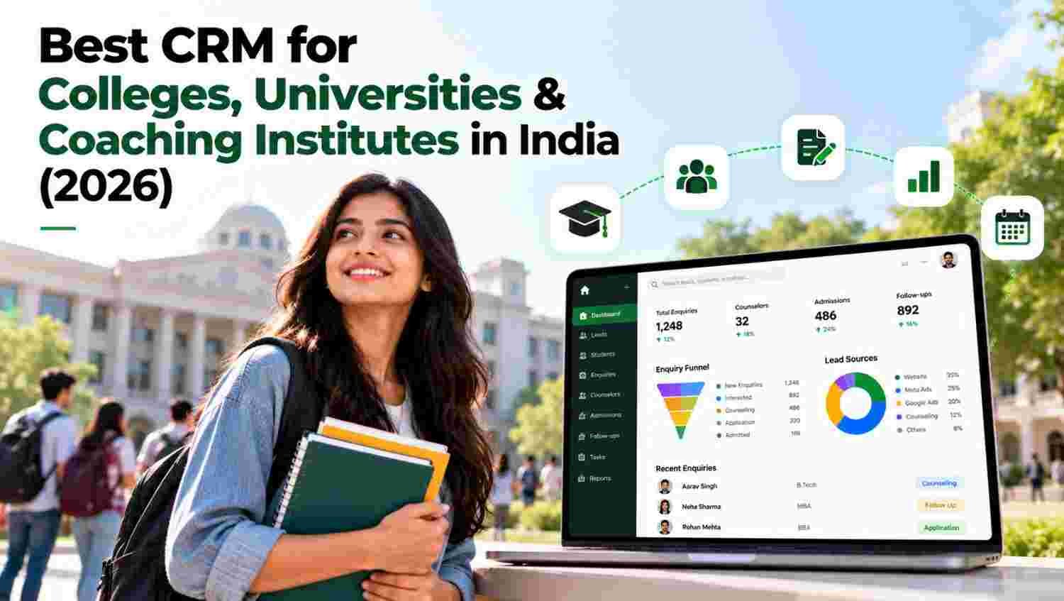 Best CRM for Colleges, Universities & Coaching Institutes in India (2026)