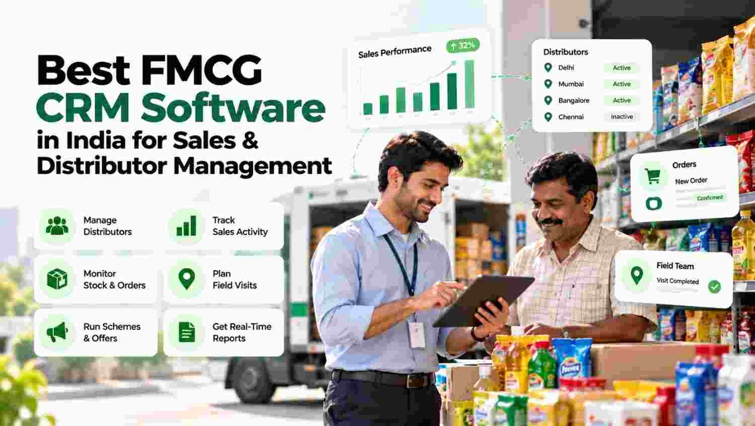 Best FMCG CRM Software in India for Sales & Distributor Management