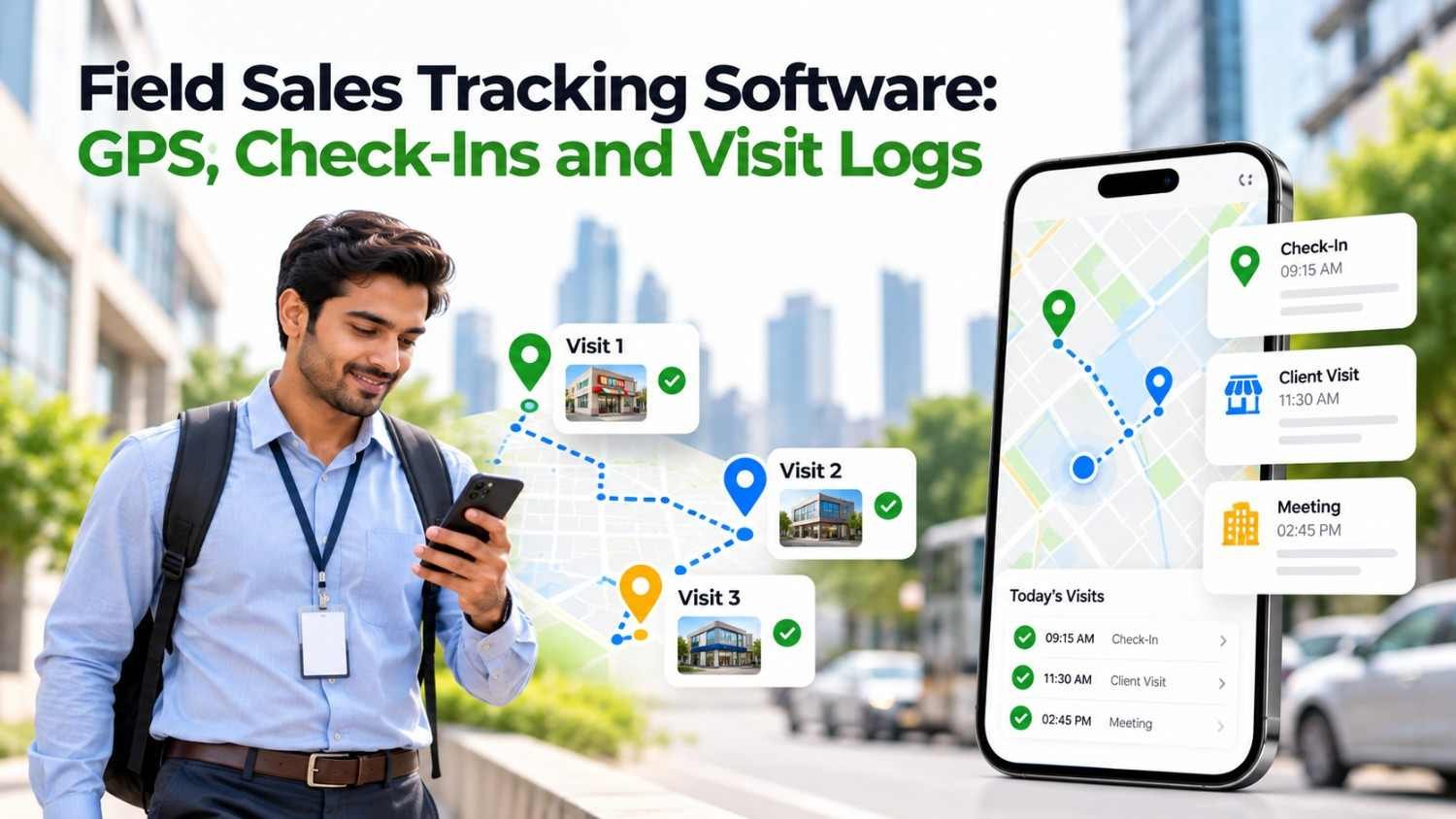 Field Sales Tracking Software: GPS, Check-Ins and Visit Logs