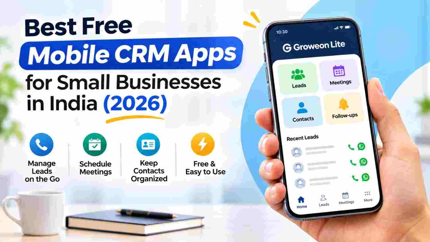 Best Free Mobile CRM Apps for Small Businesses in India (2026)