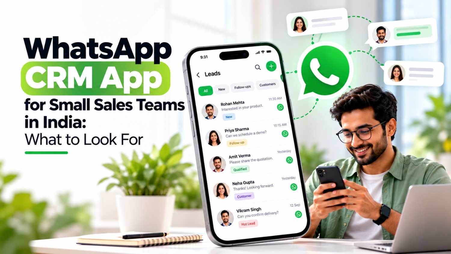 WhatsApp CRM App for Small Sales Teams in India: What to Look For