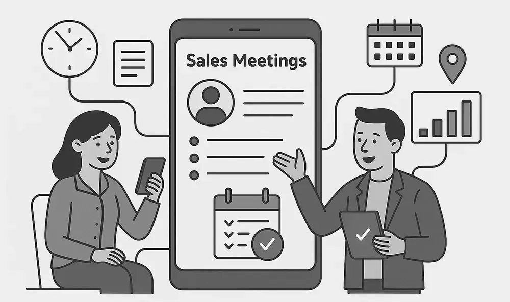 Sales Meeting Management on Mobile App img