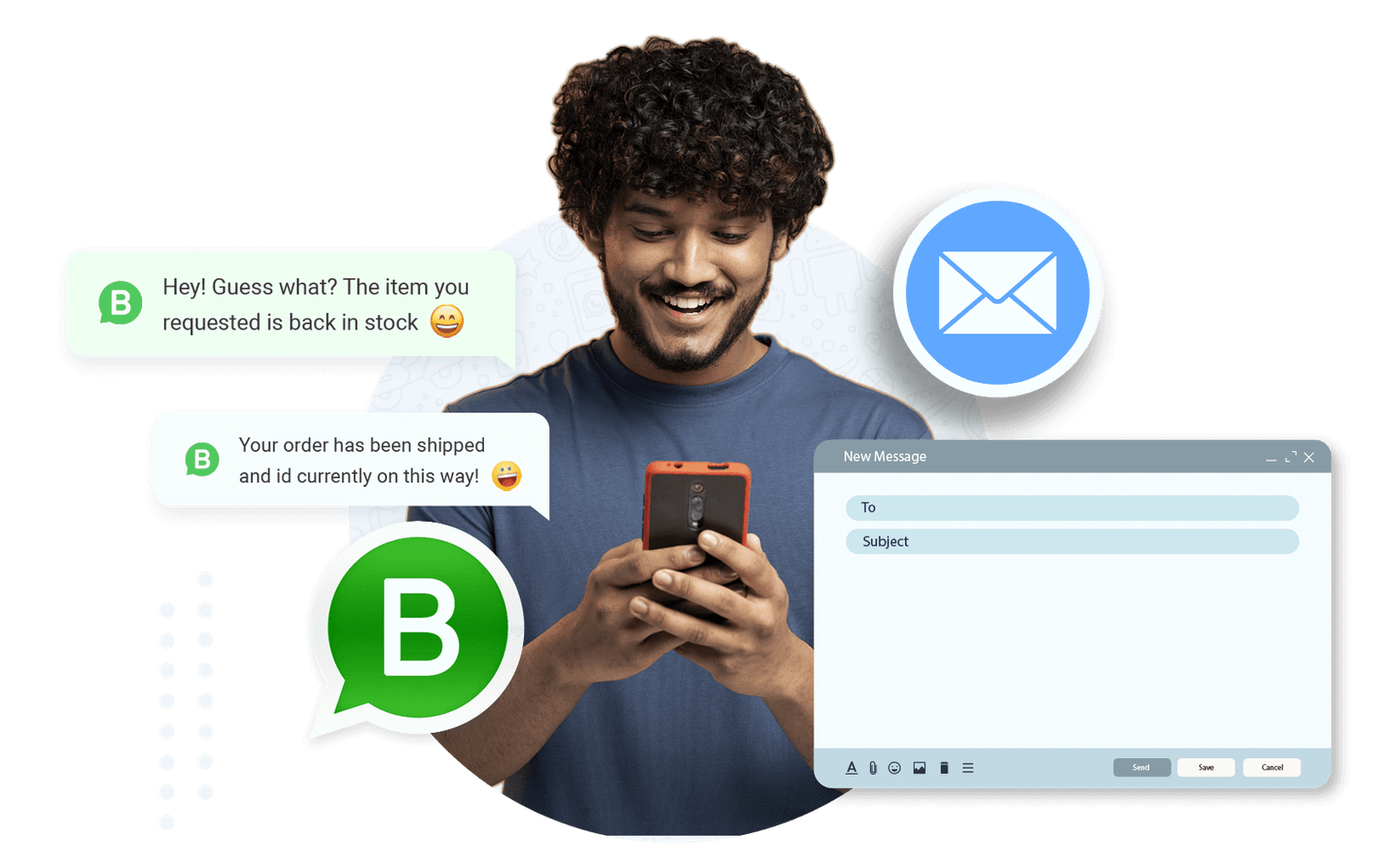 Email & WhatsApp Notifications